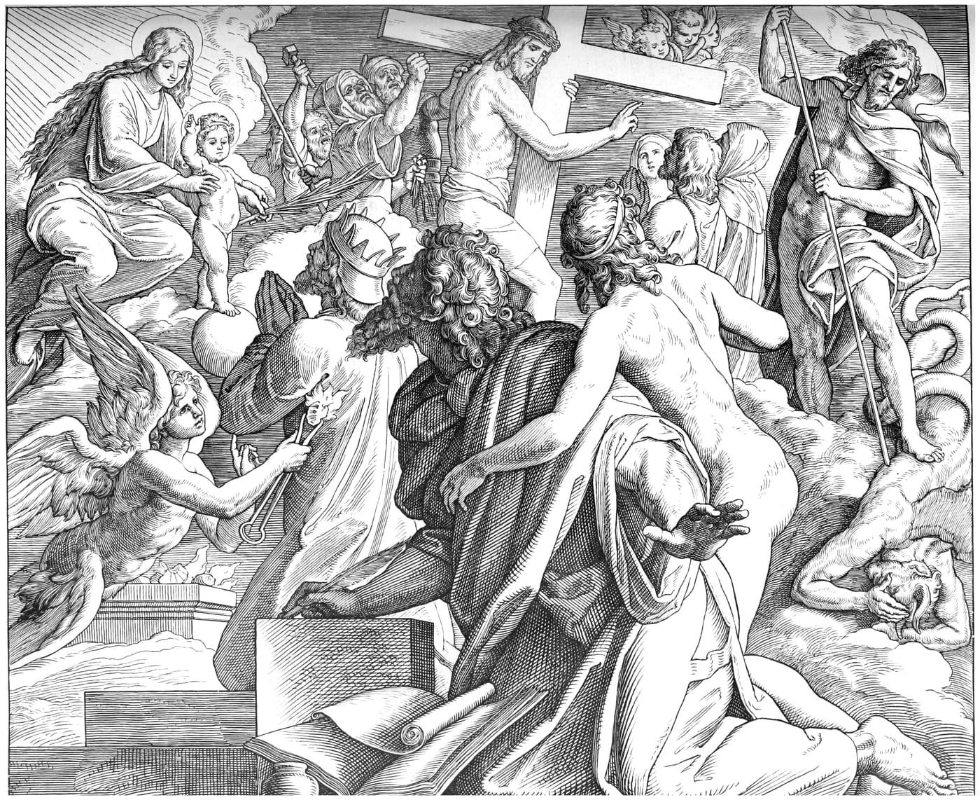 The prophet Isaiah, a wood engraving by Julius Schnorr von Carolsfeld